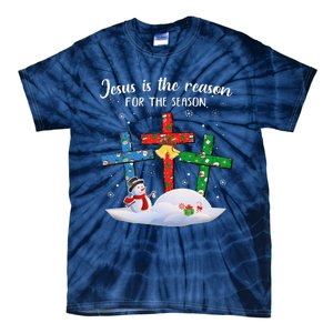 Jesus Is The Reason For The Season Christian Christmas Xmas Tie-Dye T-Shirt