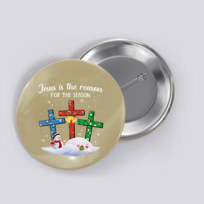 Jesus Is The Reason For The Season Christian Christmas Xmas Button