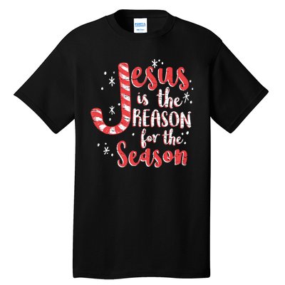 Jesus Is The Reason For Season Family Christmas Christian Tall T-Shirt