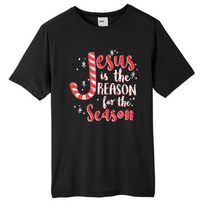 Jesus Is The Reason For Season Family Christmas Christian Tall Fusion ChromaSoft Performance T-Shirt