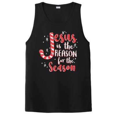 Jesus Is The Reason For Season Family Christmas Christian PosiCharge Competitor Tank