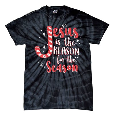 Jesus Is The Reason For Season Family Christmas Christian Tie-Dye T-Shirt