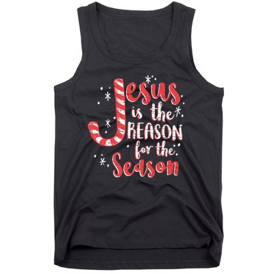 Jesus Is The Reason For Season Family Christmas Christian Tank Top