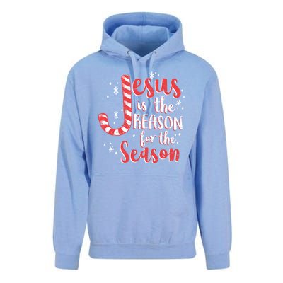 Jesus Is The Reason For Season Family Christmas Christian Unisex Surf Hoodie