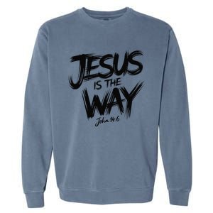 Jesus Is The Way John 146 Urban Style Garment-Dyed Sweatshirt