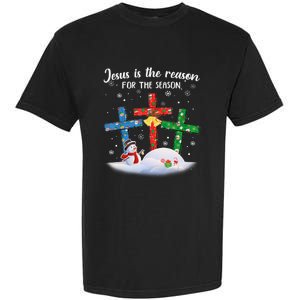 Jesus Is The Reason For The Season Funny Christmas PJs Gifts Garment-Dyed Heavyweight T-Shirt