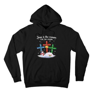 Jesus Is The Reason For The Season Funny Christmas PJs Gifts Hoodie