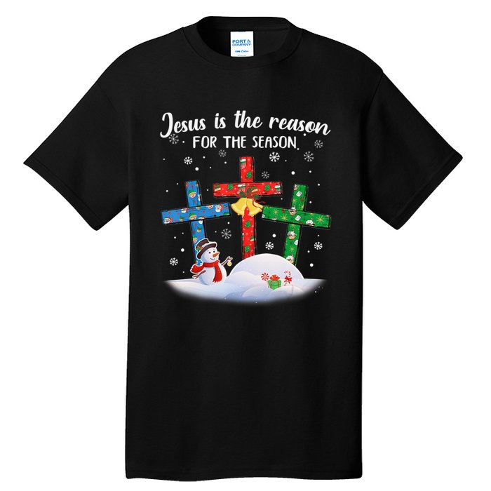 Jesus Is The Reason For The Season Funny Christmas PJs Gifts Tall T-Shirt