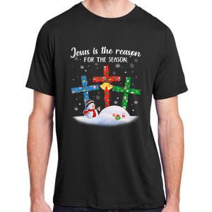 Jesus Is The Reason For The Season Funny Christmas PJs Gifts Adult ChromaSoft Performance T-Shirt