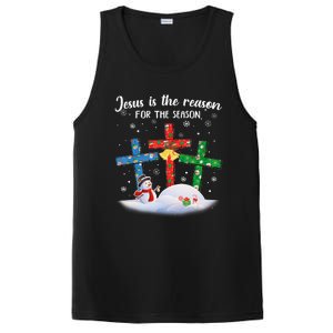 Jesus Is The Reason For The Season Funny Christmas PJs Gifts PosiCharge Competitor Tank