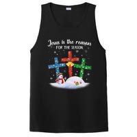 Jesus Is The Reason For The Season Funny Christmas PJs Gifts PosiCharge Competitor Tank