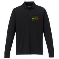 Juneteenth Its The Juneteenth For Me Juneteenth 1865 Performance Long Sleeve Polo