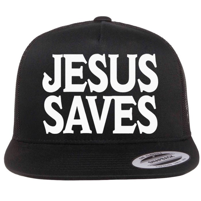 Jesus Is the Only Way Jesus Saves Vintage Mall Jesus Saves Flat Bill Trucker Hat