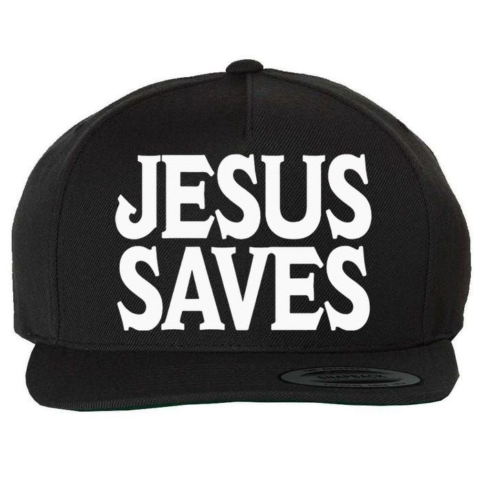 Jesus Is the Only Way Jesus Saves Vintage Mall Jesus Saves Wool Snapback Cap