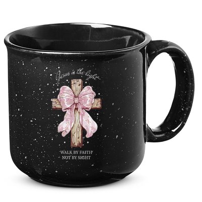 Jesus Is The Light Walk By Faith Not By Sight Coquette 15oz Campfire Ceramic Mug