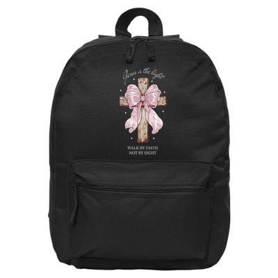 Jesus Is The Light Walk By Faith Not By Sight Coquette 16 in Basic Backpack