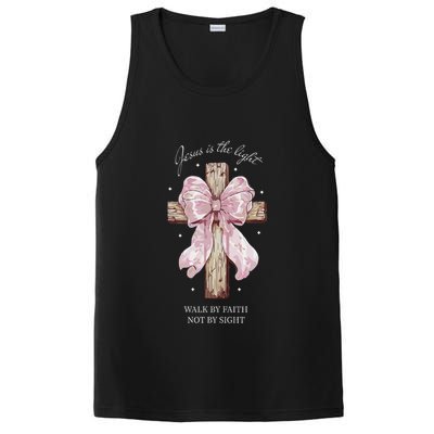 Jesus Is The Light Walk By Faith Not By Sight Coquette PosiCharge Competitor Tank