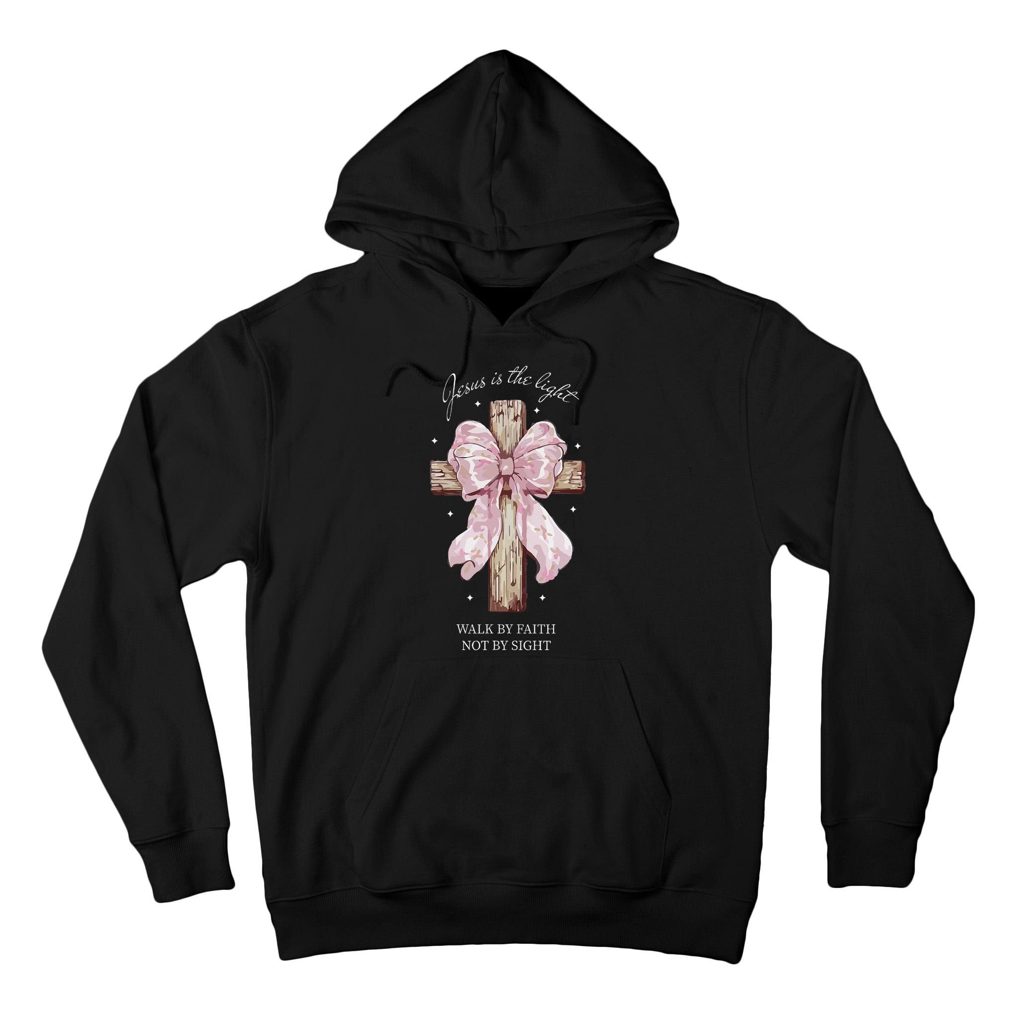 Jesus Is The Light Walk By Faith Not By Sight Coquette Tall Hoodie
