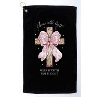 Jesus Is The Light Walk By Faith Not By Sight Coquette Golf Towel