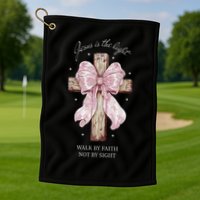 Jesus Is The Light Walk By Faith Not By Sight Coquette Golf Towel