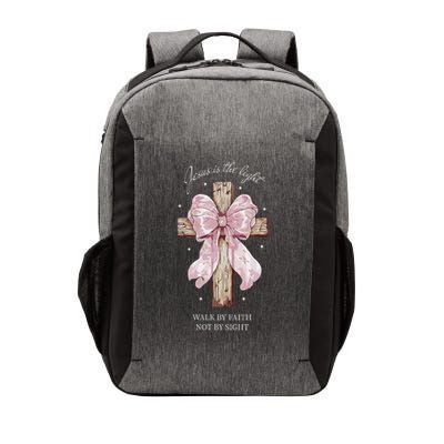 Jesus Is The Light Walk By Faith Not By Sight Coquette Vector Backpack