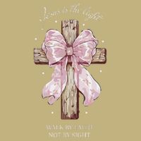 Jesus Is The Light Walk By Faith Not By Sight Coquette Button