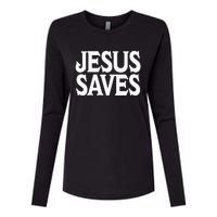 Jesus Is the Only Way Jesus Saves Mall Jesus Womens Cotton Relaxed Long Sleeve T-Shirt