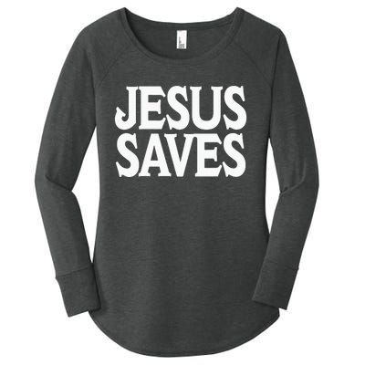 Jesus Is the Only Way Jesus Saves Mall Jesus Women's Perfect Tri Tunic Long Sleeve Shirt