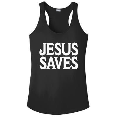 Jesus Is the Only Way Jesus Saves Mall Jesus Ladies PosiCharge Competitor Racerback Tank