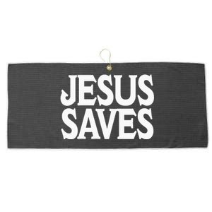 Jesus Is the Only Way Jesus Saves Mall Jesus Large Microfiber Waffle Golf Towel