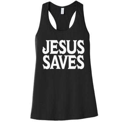 Jesus Is the Only Way Jesus Saves Mall Jesus Women's Racerback Tank