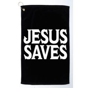 Jesus Is the Only Way Jesus Saves Mall Jesus Platinum Collection Golf Towel