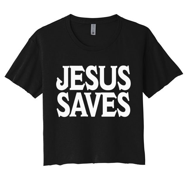Jesus Is the Only Way Jesus Saves Mall Jesus Crop Top