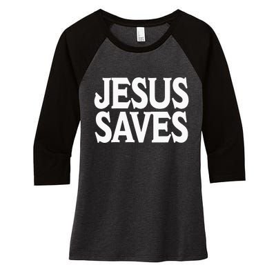 Jesus Is the Only Way Jesus Saves Mall Jesus Women's Tri-Blend 3/4-Sleeve Raglan Shirt