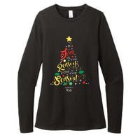 Jesus Is The Reason For The Season Christian Christmas Tree Womens CVC Long Sleeve Shirt