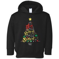 Jesus Is The Reason For The Season Christian Christmas Tree Toddler Hoodie