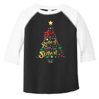 Jesus Is The Reason For The Season Christian Christmas Tree Toddler Fine Jersey T-Shirt