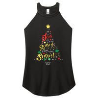 Jesus Is The Reason For The Season Christian Christmas Tree Women's Perfect Tri Rocker Tank