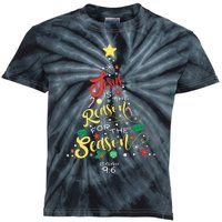 Jesus Is The Reason For The Season Christian Christmas Tree Kids Tie-Dye T-Shirt