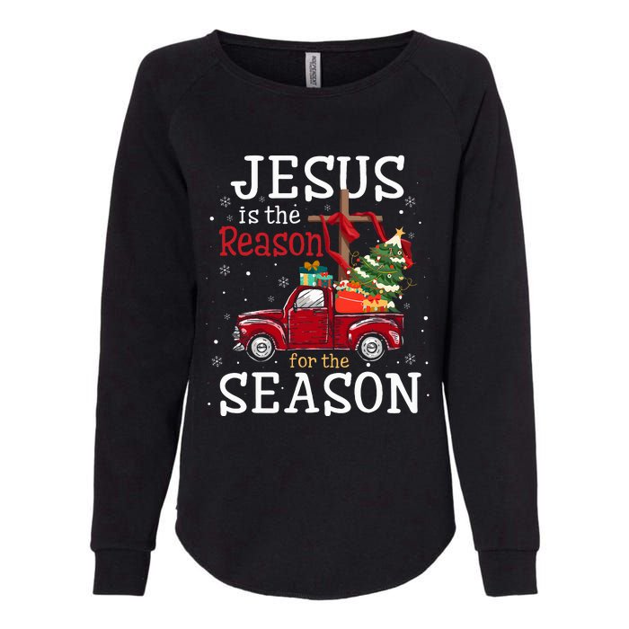 Jesus Is The Reason For The Season Christian Faith Christmas Womens California Wash Sweatshirt