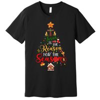 Jesus Is The Reason For The Season Christian Faith Christmas Premium T-Shirt