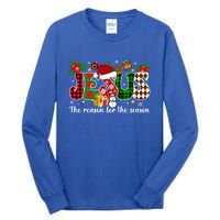 Jesus Is The Reason For The Season Christian Candy Cane Xmas Gift Tall Long Sleeve T-Shirt