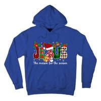 Jesus Is The Reason For The Season Christian Candy Cane Xmas Gift Tall Hoodie