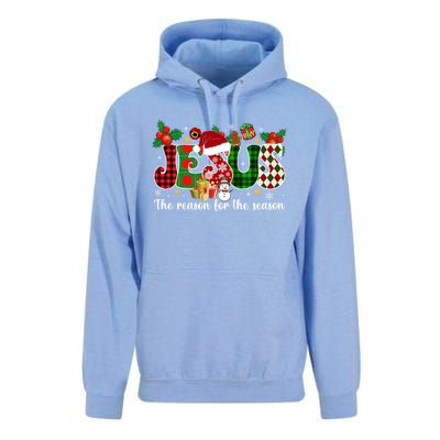 Jesus Is The Reason For The Season Christian Candy Cane Xmas Gift Unisex Surf Hoodie