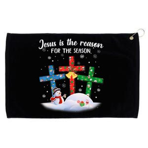 Jesus Is The Reason For The Season Christian Christmas Gift Grommeted Golf Towel