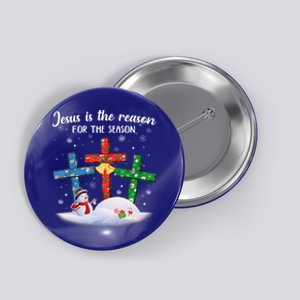 Jesus Is The Reason For The Season Christian Christmas Gift Button