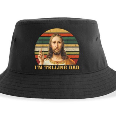 Jesus IM Telling Dad Sustainable Bucket Hat