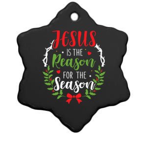 Jesus Is The Reason For The Season Christian Christmas Gift Ceramic Star Ornament