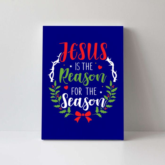 Jesus Is The Reason For The Season Christian Christmas Gift Canvas