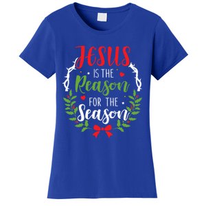 Jesus Is The Reason For The Season Christian Christmas Gift Women's T-Shirt